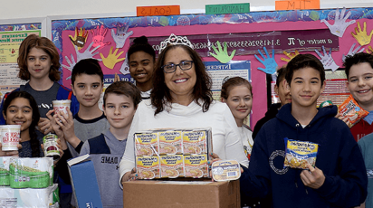 Sabina Laricchia MS Food Drive